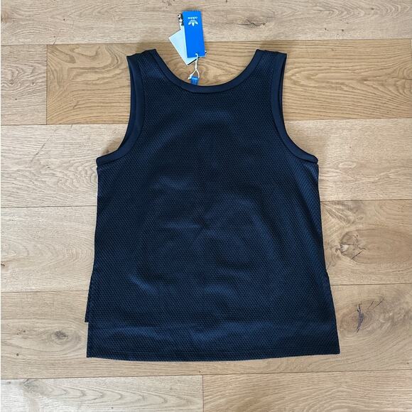 Adidas - Mesh Style EQT Sleeveless Tank in Black & White - Picture 4 of 4